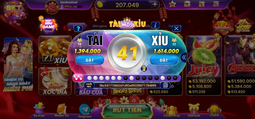 Tài Xỉu MD5 Betvip