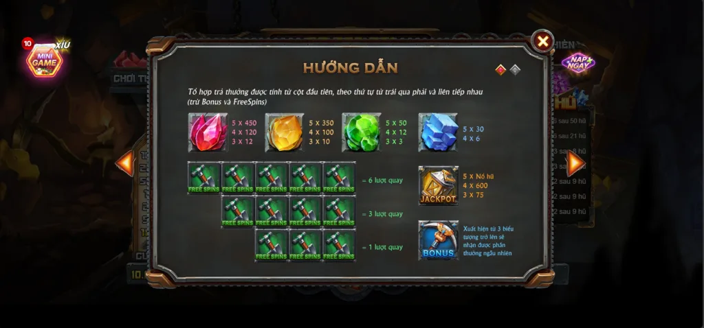 Hướng Dẫn Mỏ Đá Quý Betvip