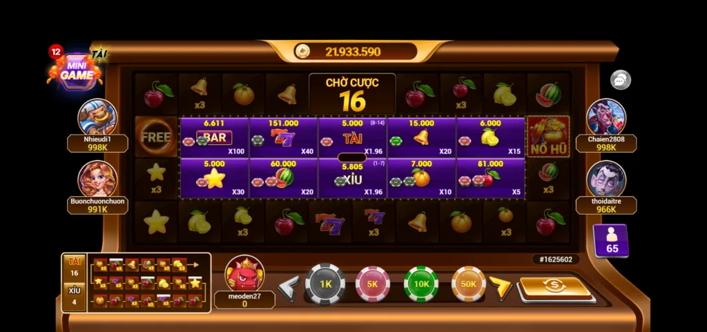 chơi quay xèng slots online