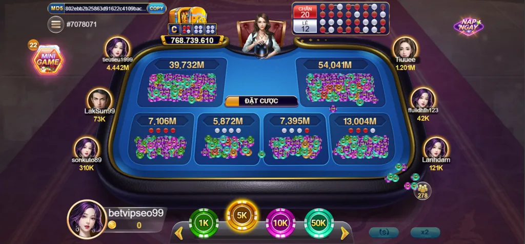 Giao Diện Xóc Đĩa Betvip