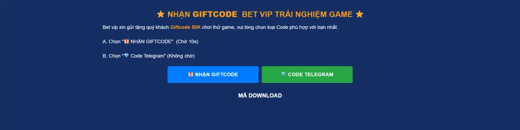 Nhận Code Tân Thủ 50K